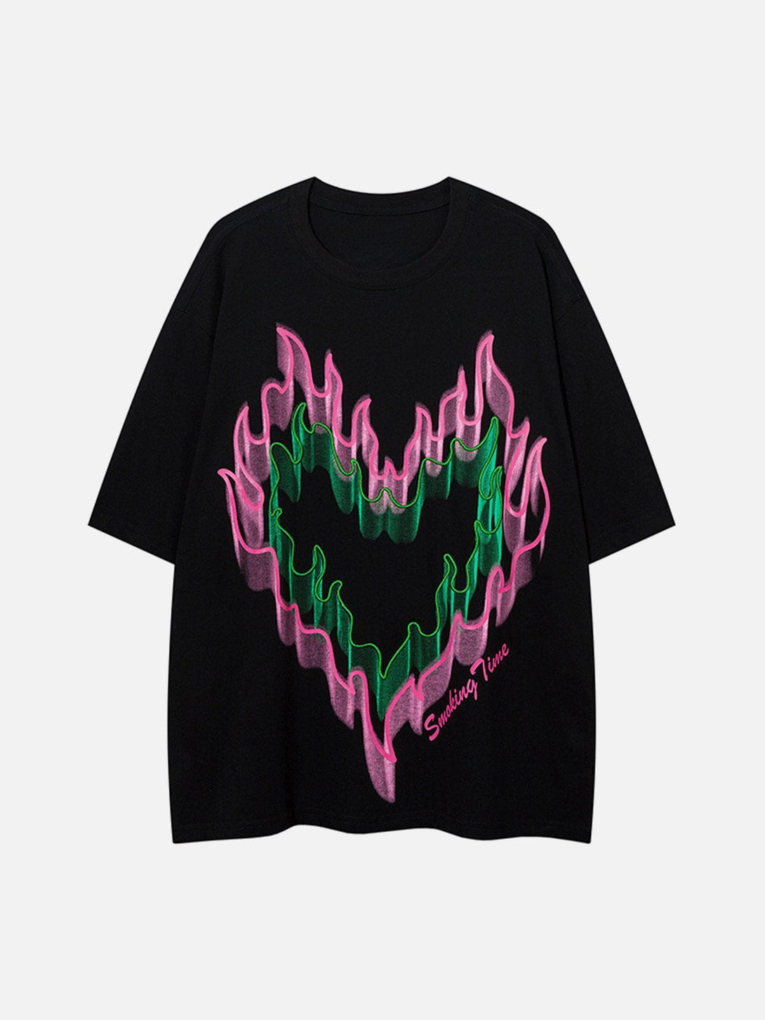 Majesda® - 3D Flame Graphic Tee- Outfit Ideas - Streetwear Fashion - majesda.com