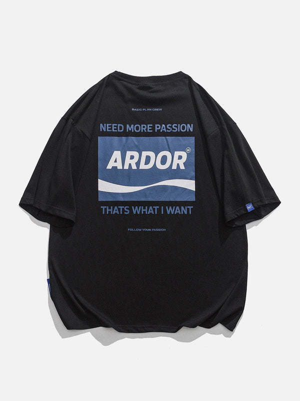 Majesda® - ARDOR Print Tee- Outfit Ideas - Streetwear Fashion - majesda.com