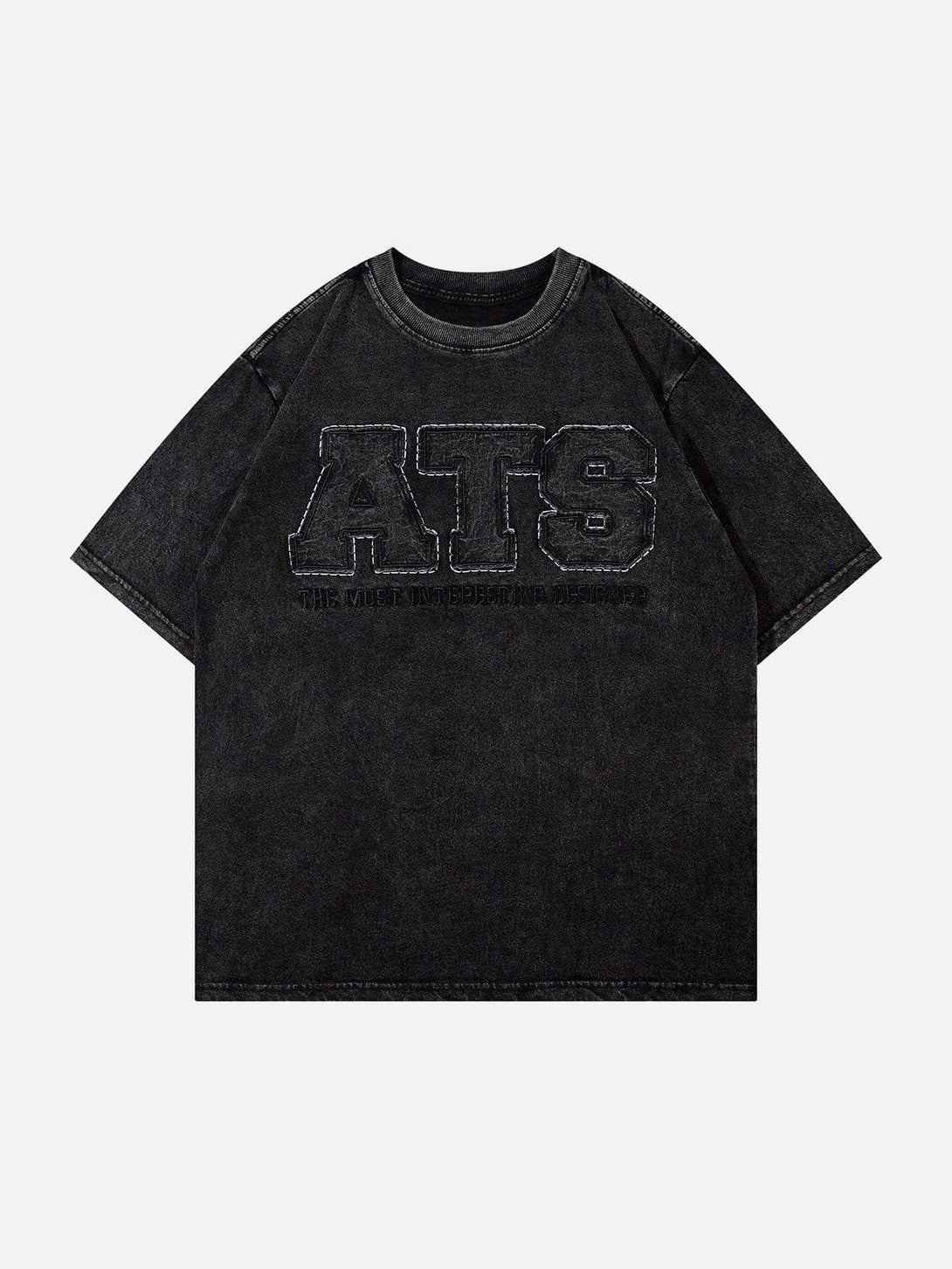 Majesda® - ATS Letter Patchwork Tee- Outfit Ideas - Streetwear Fashion - majesda.com