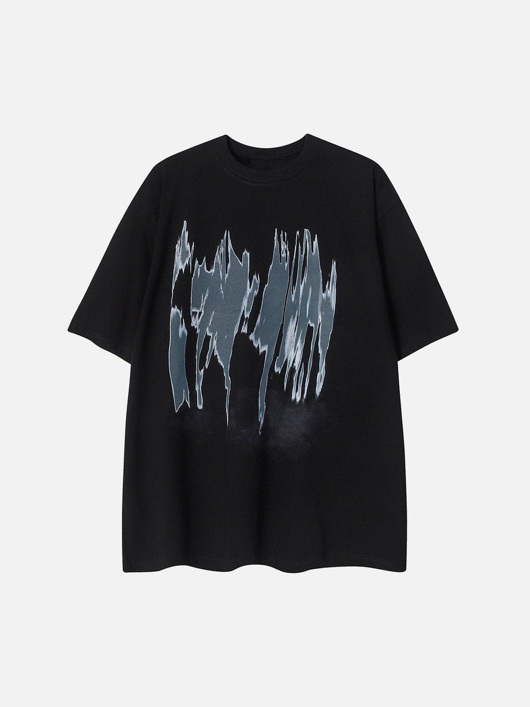 Majesda® - Abstract Figure Print Tee- Outfit Ideas - Streetwear Fashion - majesda.com