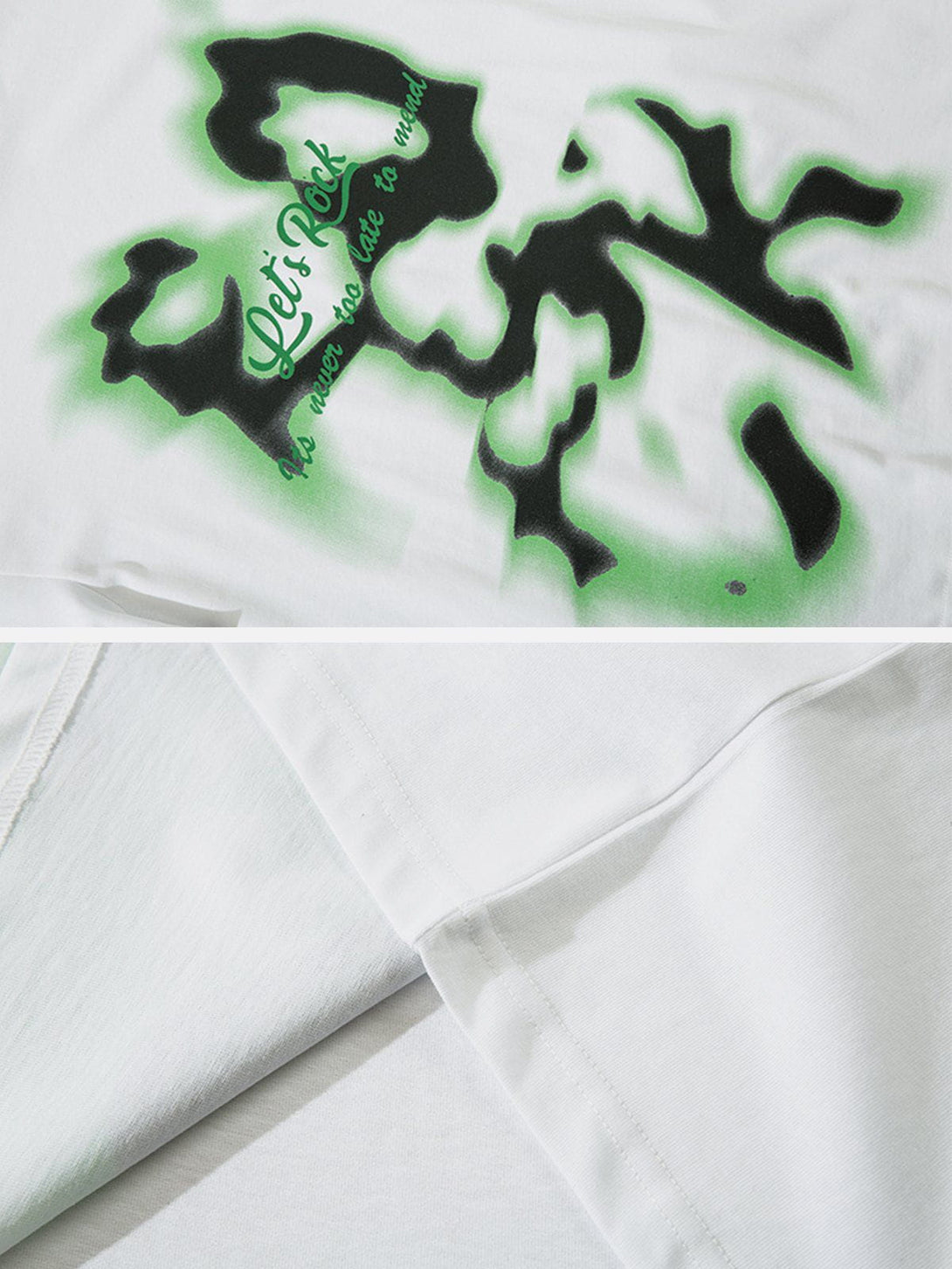 Majesda® - Abstract Graffiti Print Tee- Outfit Ideas - Streetwear Fashion - majesda.com