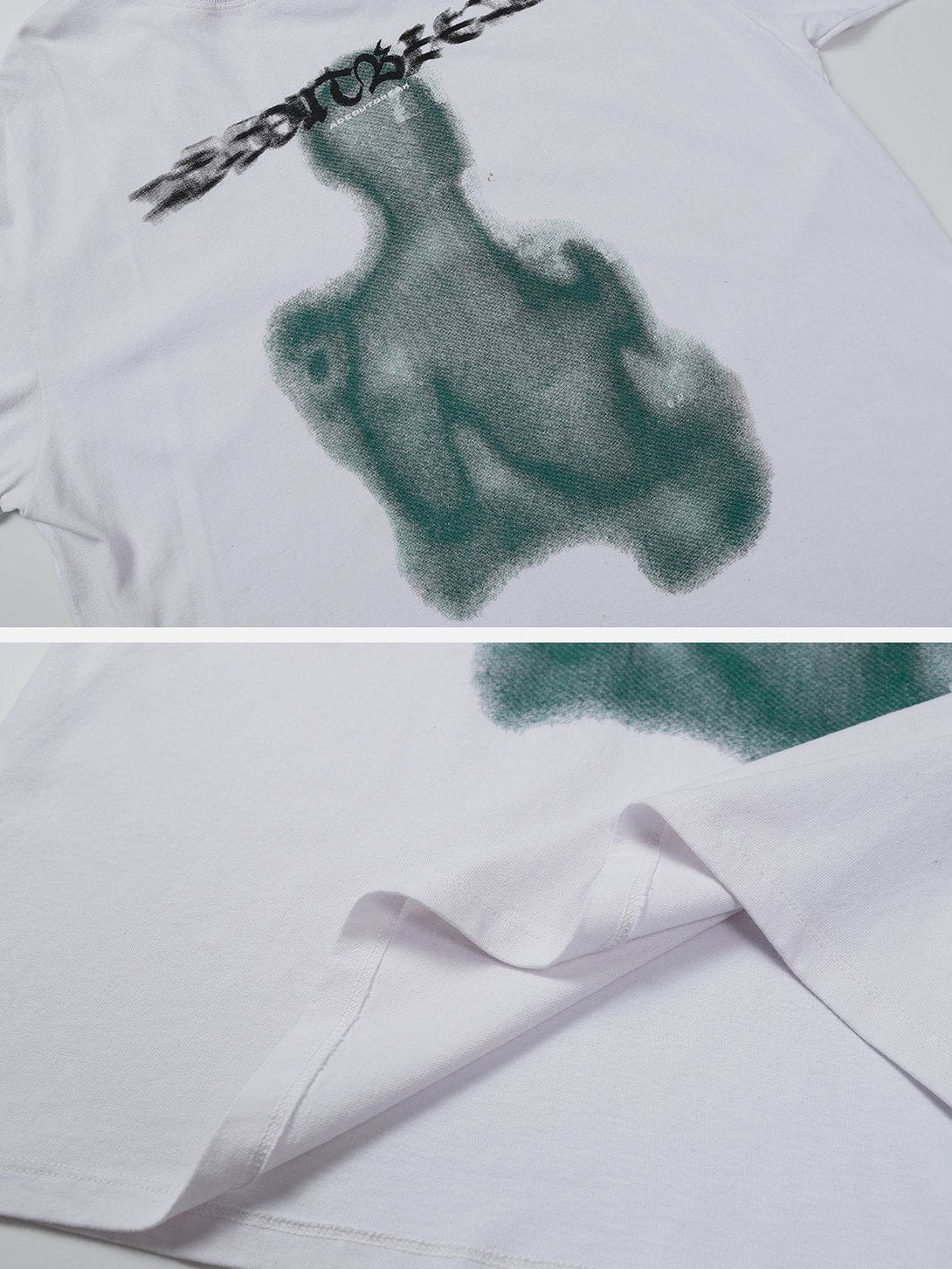 Majesda® - Abstract Portrait Print Tee- Outfit Ideas - Streetwear Fashion - majesda.com