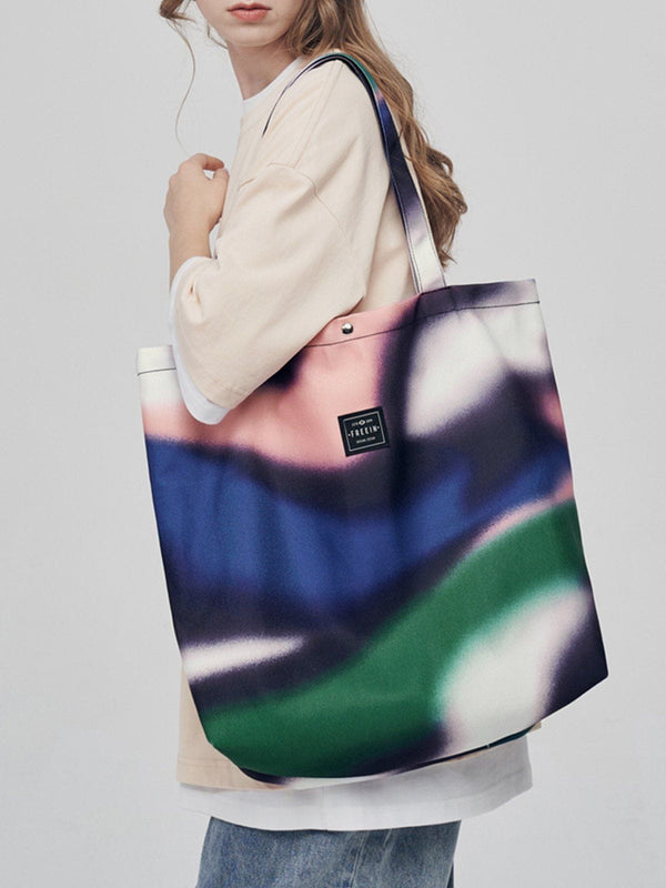 Majesda® - Abstraction Contrast Canvas Shoulder Bag Bag- Outfit Ideas - Streetwear Fashion - majesda.com