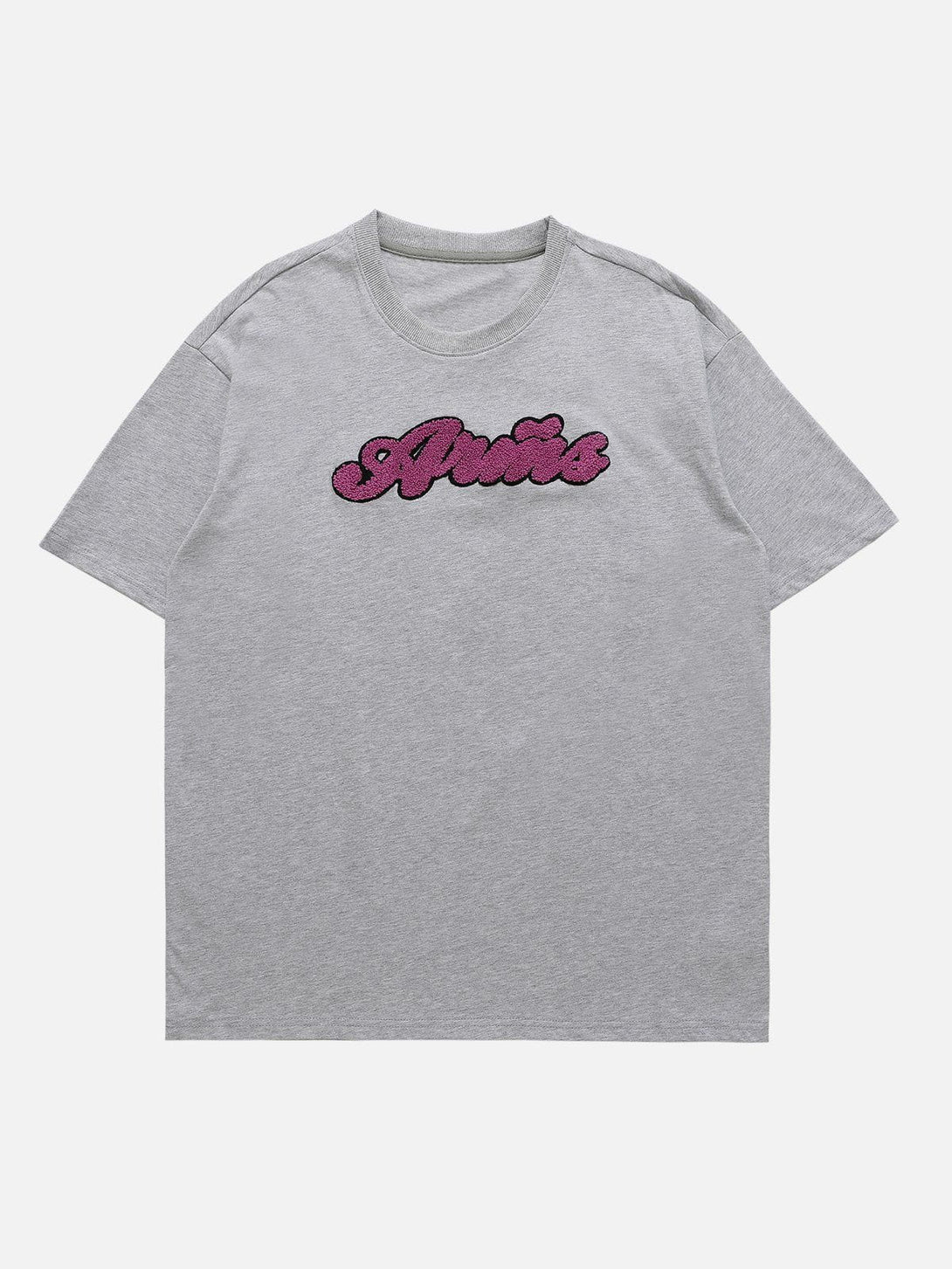 Majesda® - Alphabet Embroidery Print Tee- Outfit Ideas - Streetwear Fashion - majesda.com