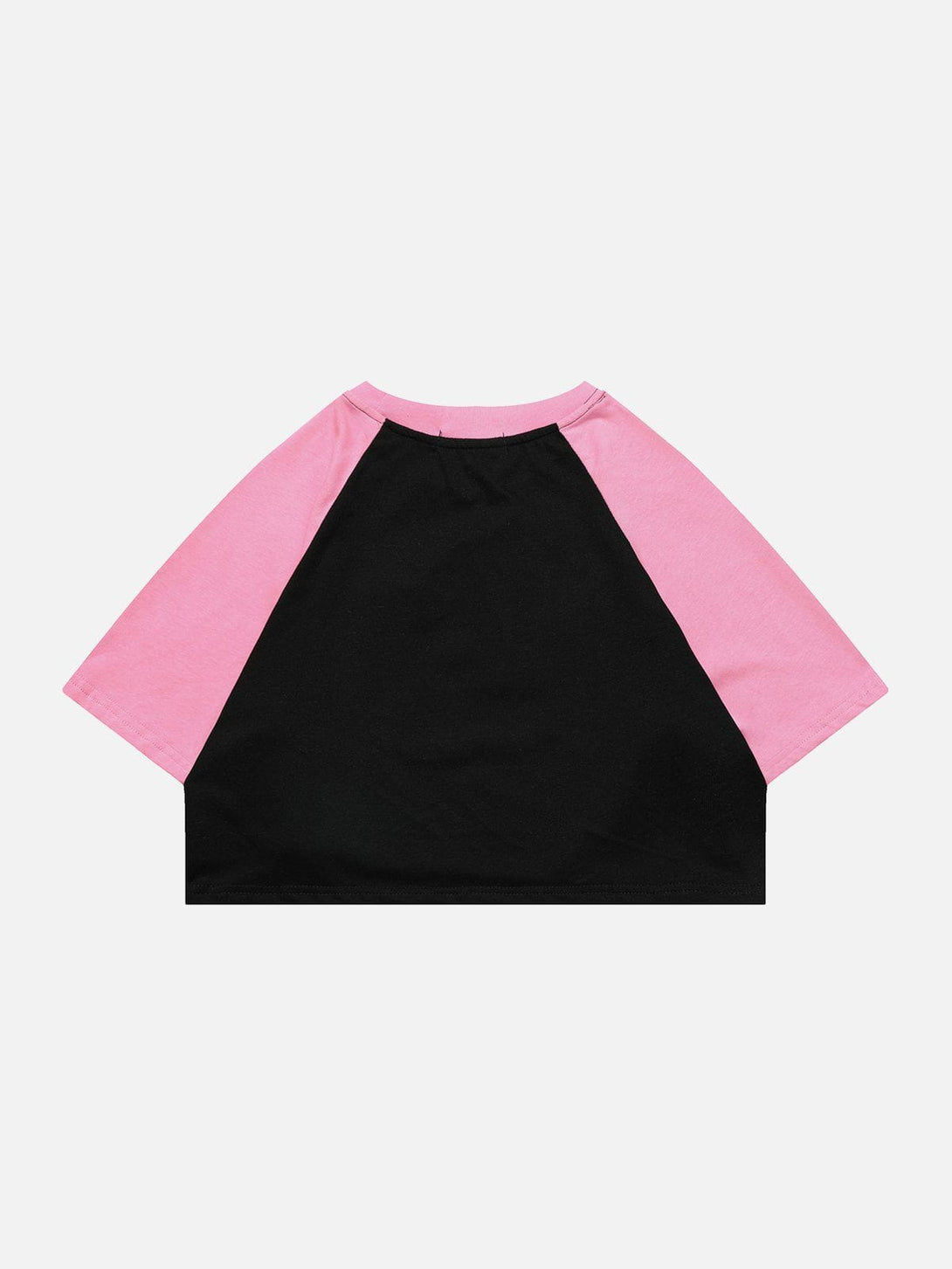 Majesda® - Alphabet Flocked Embroidery Tee- Outfit Ideas - Streetwear Fashion - majesda.com