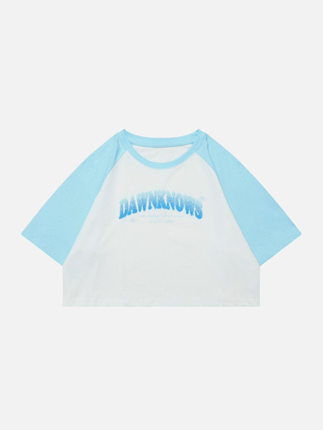 Majesda® - Alphabet Flocked Embroidery Tee- Outfit Ideas - Streetwear Fashion - majesda.com