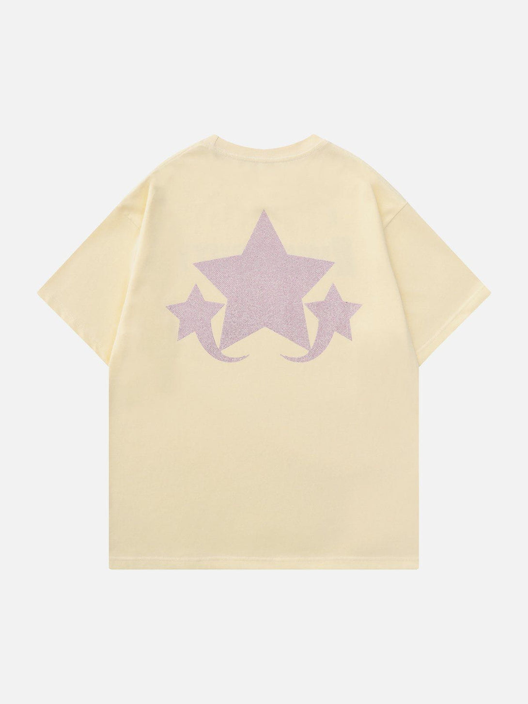 Majesda® - Alphabet Star Print Tee- Outfit Ideas - Streetwear Fashion - majesda.com