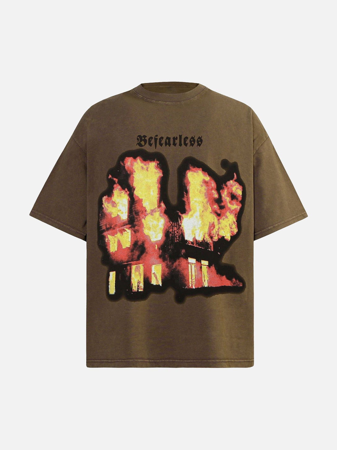 Majesda® - American High Street Burning Hip Hop T-shirt- Outfit Ideas - Streetwear Fashion - majesda.com