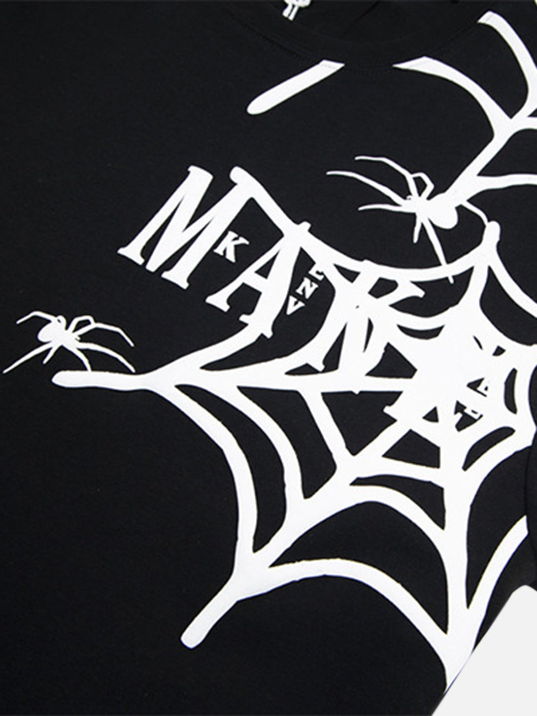 Majesda® - American High Street Spider Print T-shirt- Outfit Ideas - Streetwear Fashion - majesda.com