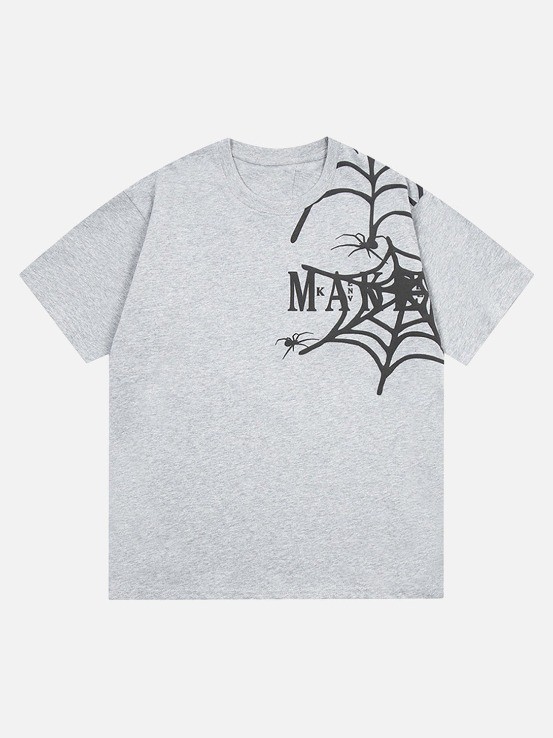 Majesda® - American High Street Spider Print T-shirt- Outfit Ideas - Streetwear Fashion - majesda.com