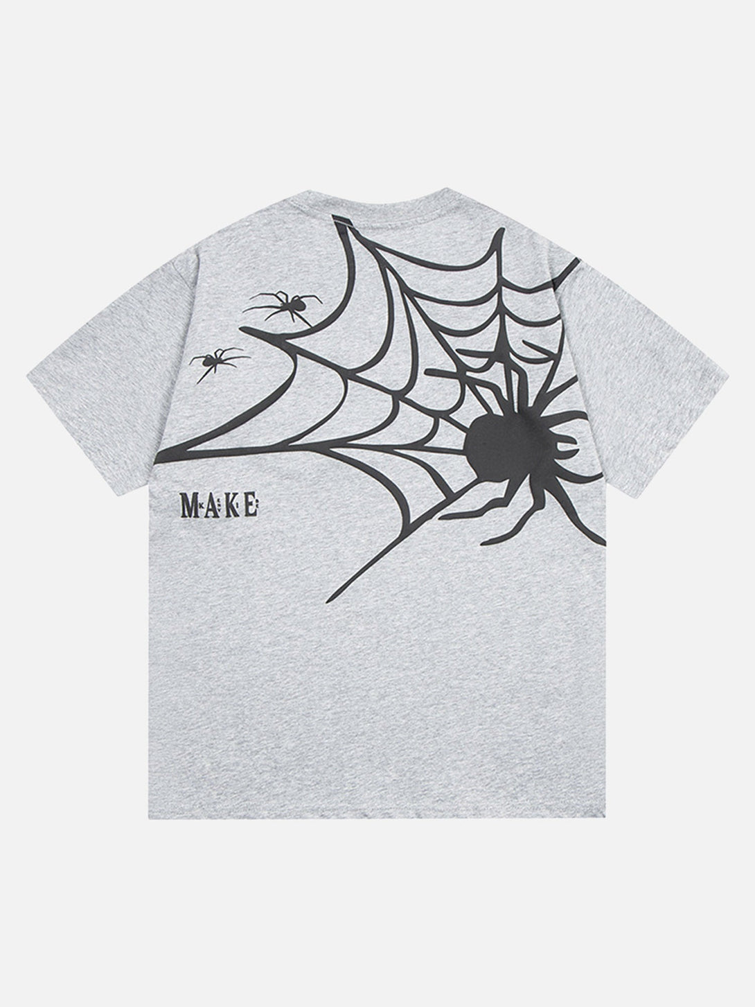 Majesda® - American High Street Spider Print T-shirt- Outfit Ideas - Streetwear Fashion - majesda.com