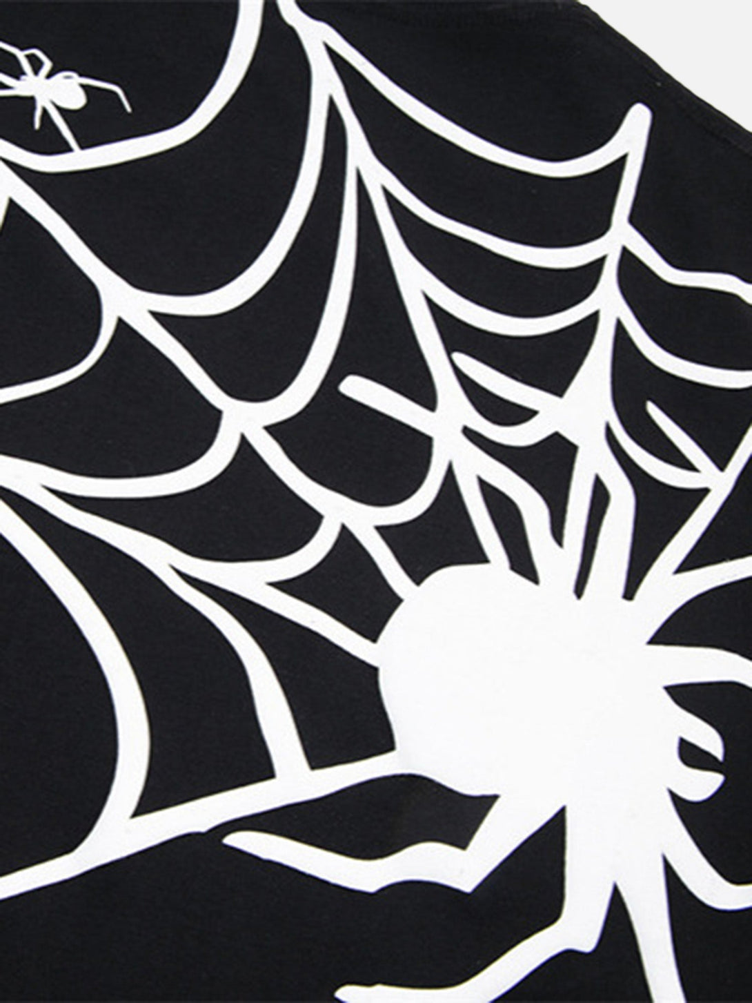 Majesda® - American High Street Spider Print T-shirt- Outfit Ideas - Streetwear Fashion - majesda.com