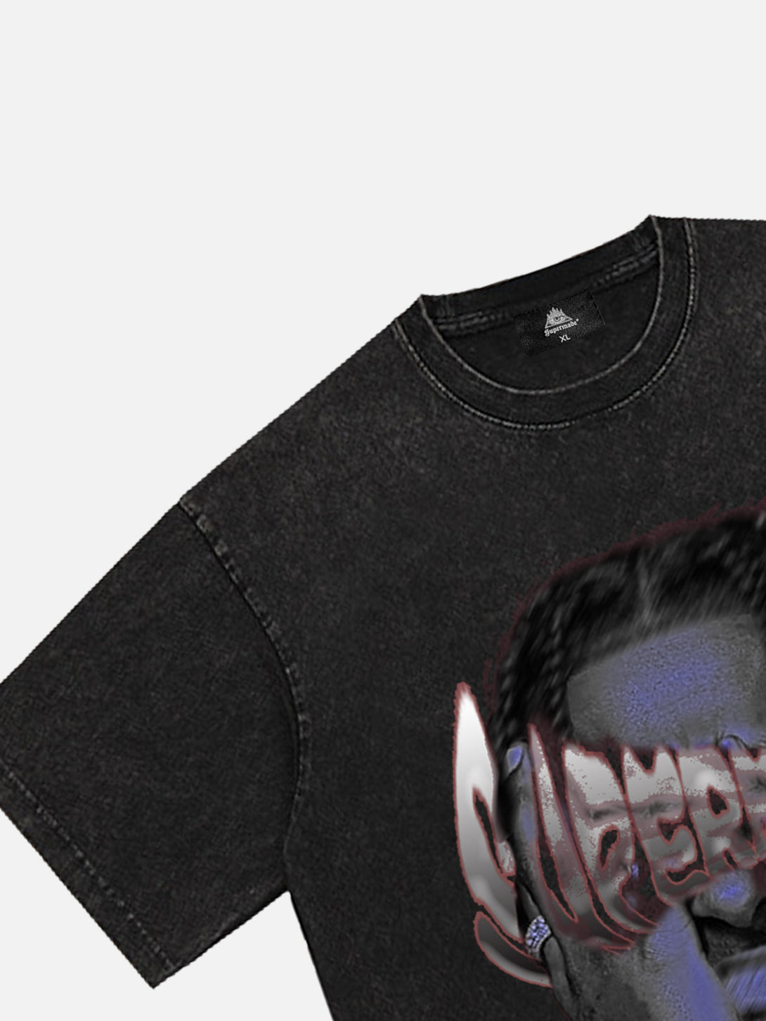 Majesda® - American Retro Hip-hop Head Print T-shirt - 1900- Outfit Ideas - Streetwear Fashion - majesda.com