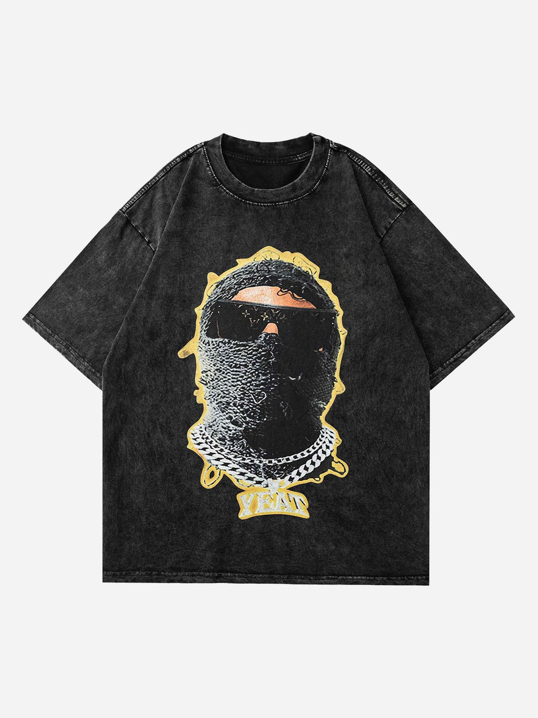 Majesda® - American Vintage Old Masked Hip-hop T-shirt- Outfit Ideas - Streetwear Fashion - majesda.com