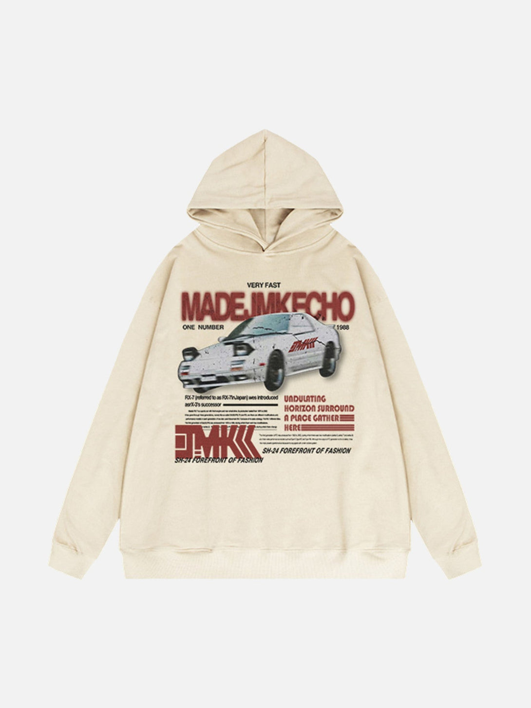 Majesda® - Americana Car Monogrammed Sweatshirt- Outfit Ideas - Streetwear Fashion - majesda.com