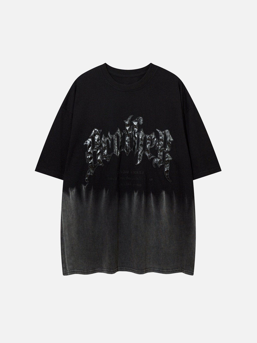 Majesda® - Applique Embroidery Gradient Tee- Outfit Ideas - Streetwear Fashion - majesda.com