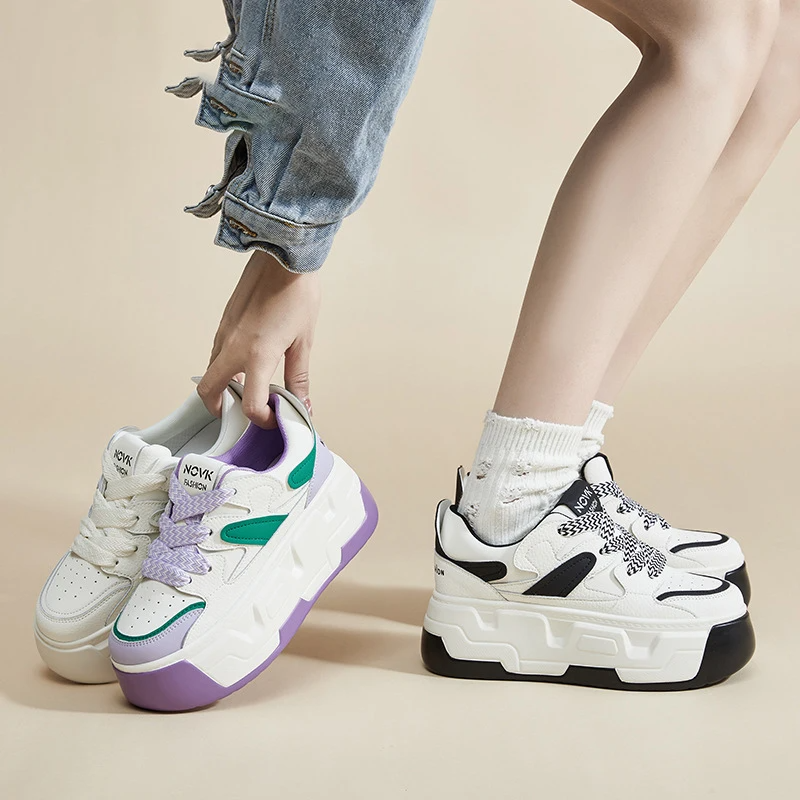 Majesda® - Autumn Spring Platform Wedge Chunky Shoes- Outfit Ideas - Streetwear Fashion - majesda.com