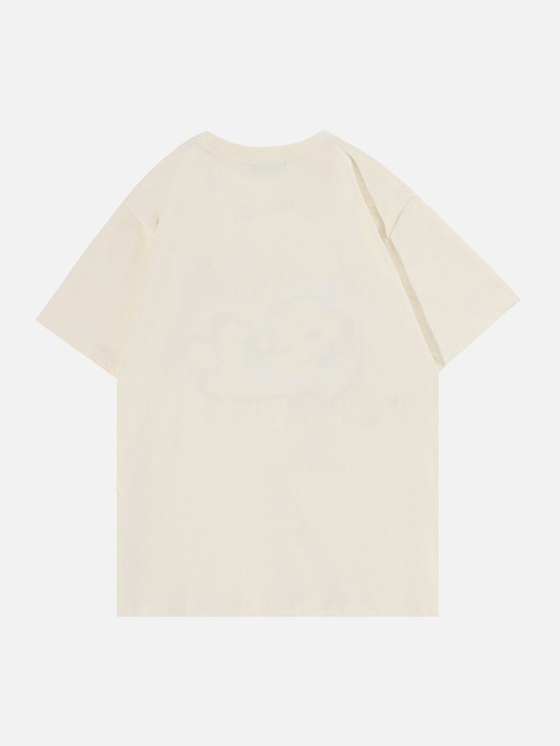 Majesda® - Bear Graphic Flocking Tee- Outfit Ideas - Streetwear Fashion - majesda.com