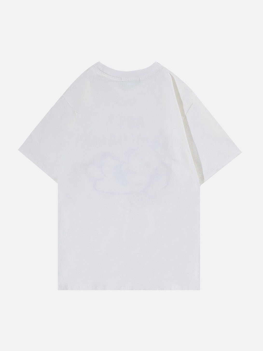 Majesda® - Bear Graphic Flocking Tee- Outfit Ideas - Streetwear Fashion - majesda.com