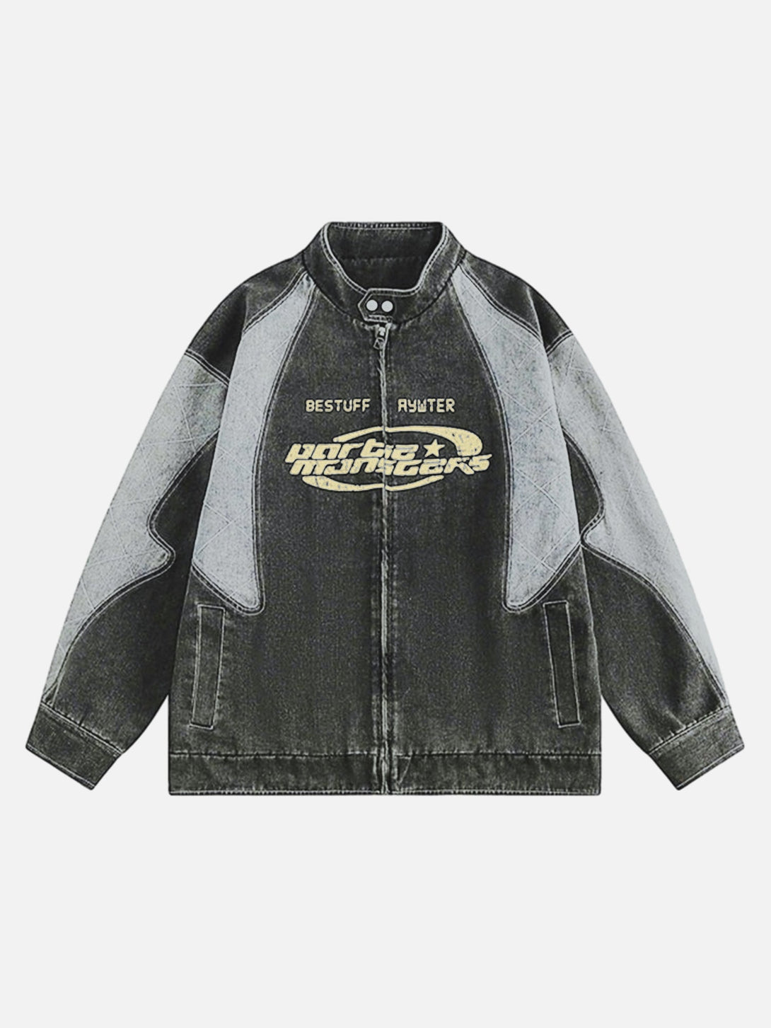 Majesda® - Biker Style Denim Jacket - 1935- Outfit Ideas - Streetwear Fashion - majesda.com