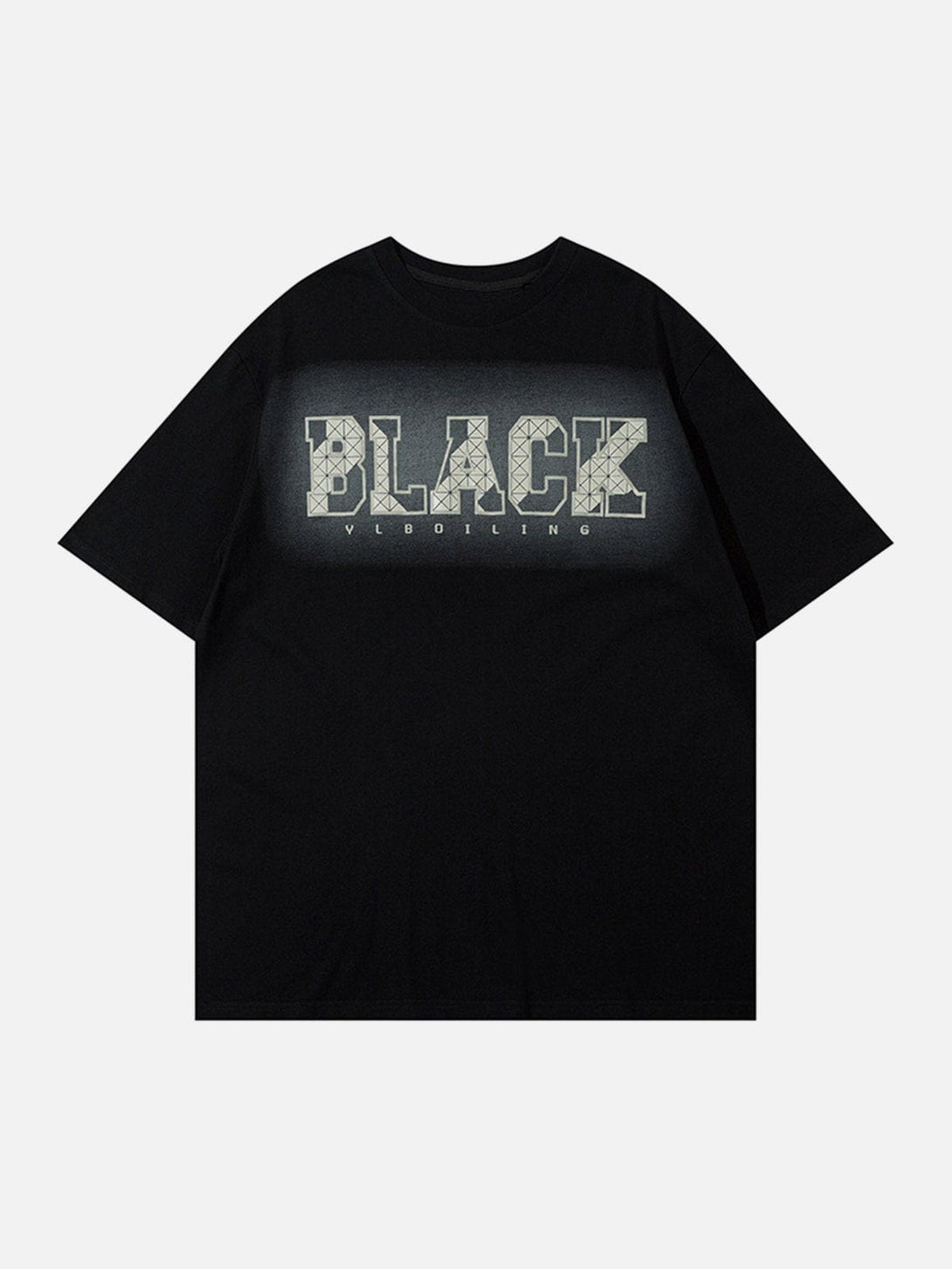 Majesda® - Block Metal Letter Print Tee- Outfit Ideas - Streetwear Fashion - majesda.com