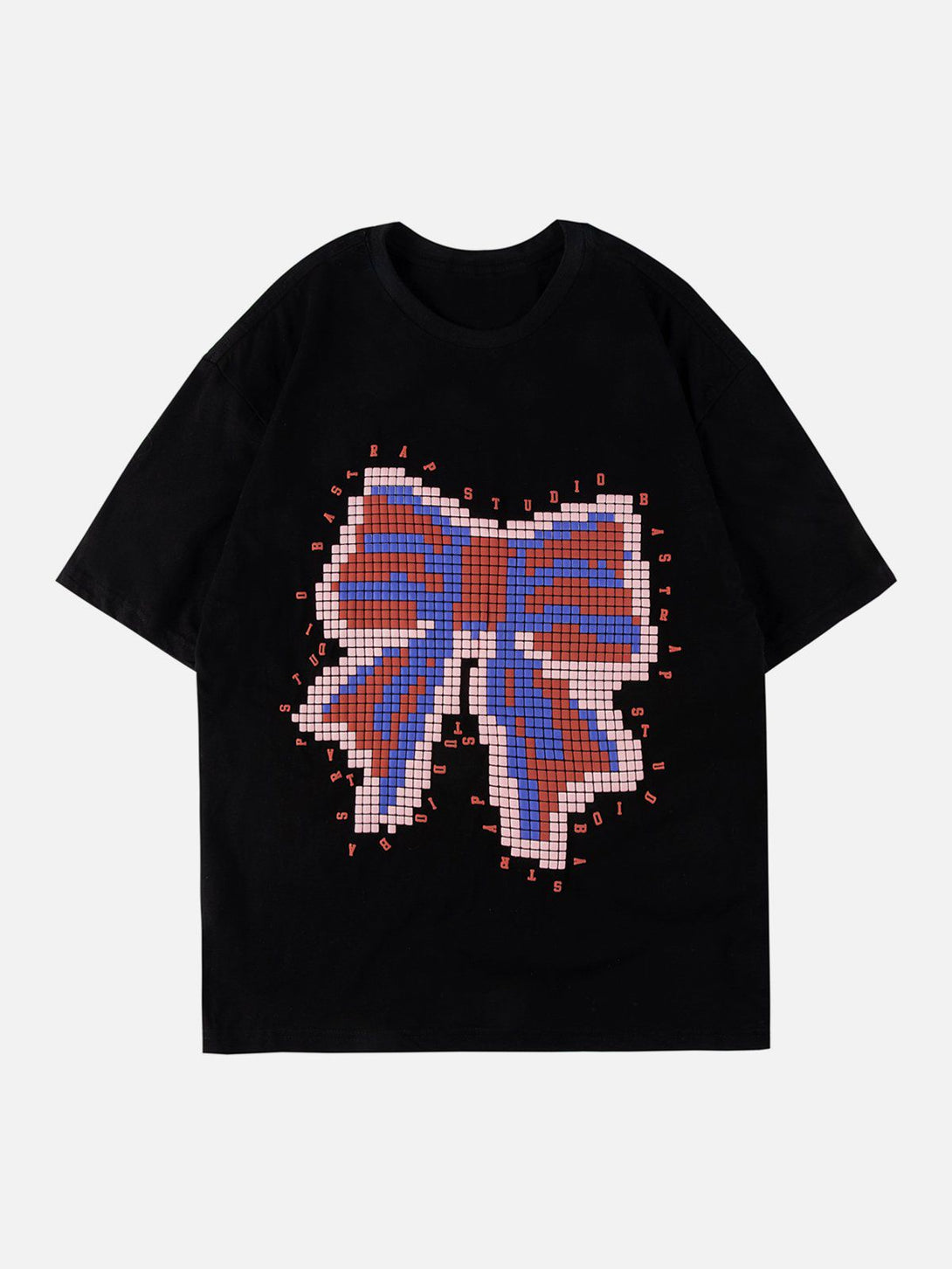 Majesda® - Bow Tie Foam Print Tee- Outfit Ideas - Streetwear Fashion - majesda.com