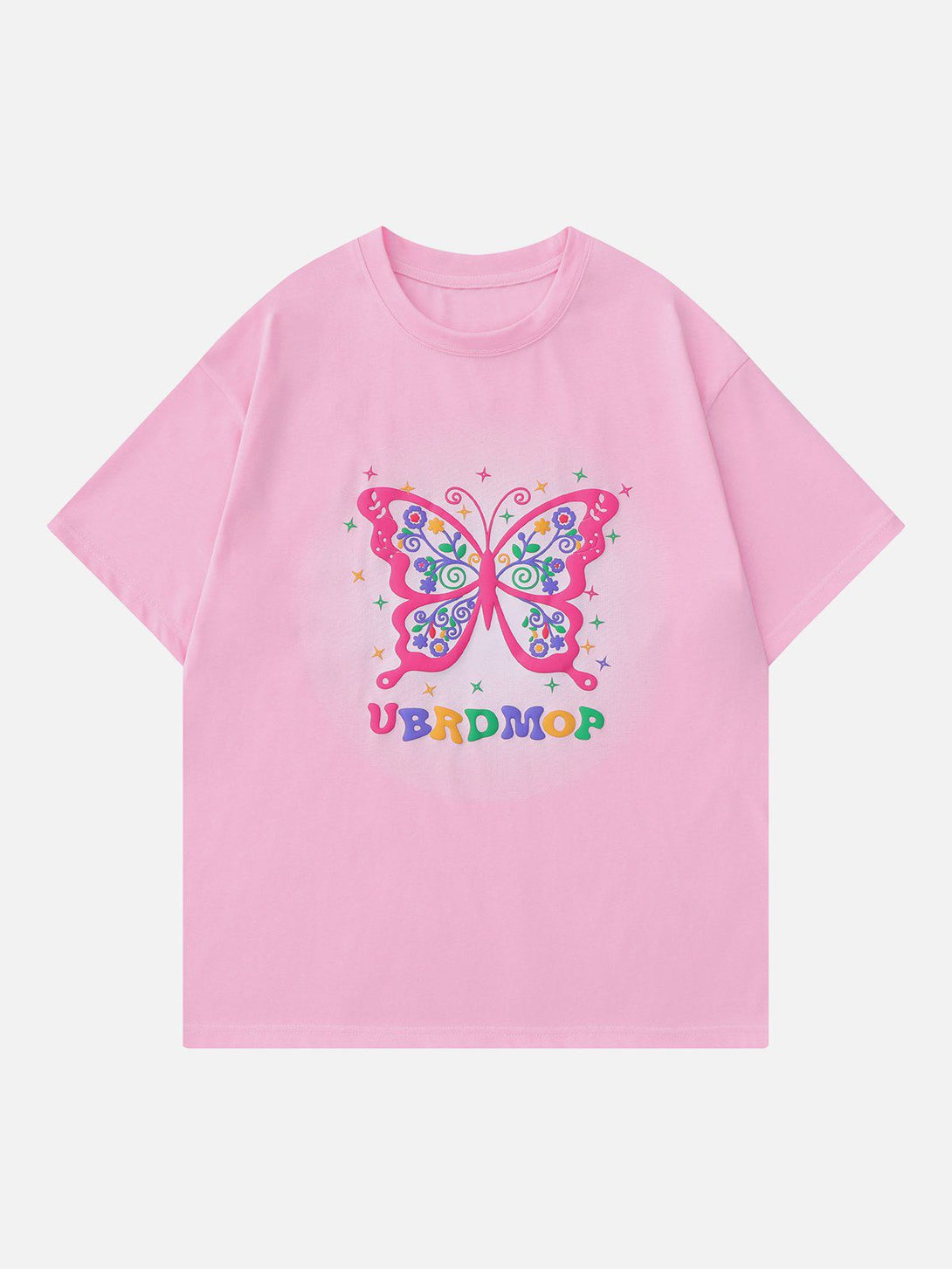 Majesda® - Butterfly Foaming Print Tee- Outfit Ideas - Streetwear Fashion - majesda.com