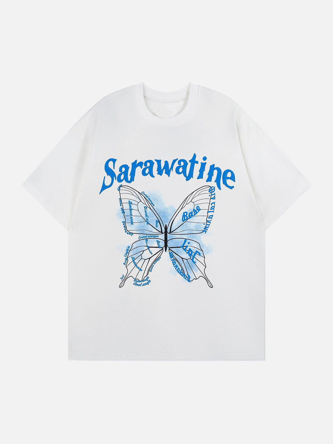 Majesda® - Butterfly Graphic Cotton Tee- Outfit Ideas - Streetwear Fashion - majesda.com