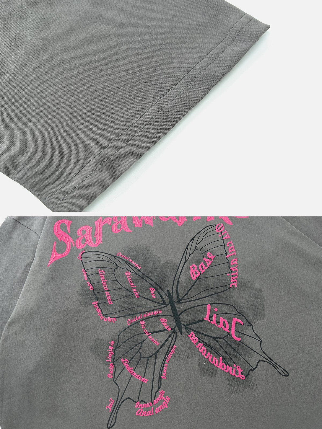 Majesda® - Butterfly Graphic Cotton Tee- Outfit Ideas - Streetwear Fashion - majesda.com