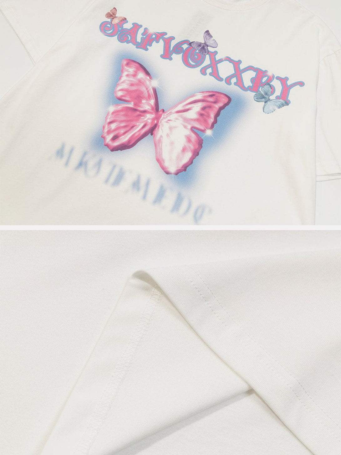 Majesda® - Butterfly Graphic Tee- Outfit Ideas - Streetwear Fashion - majesda.com