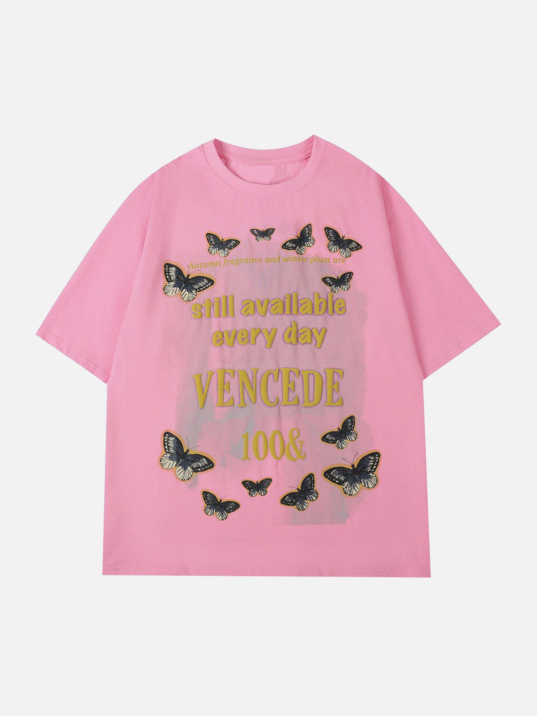 Majesda® - Butterfly Graphic Tee- Outfit Ideas - Streetwear Fashion - majesda.com