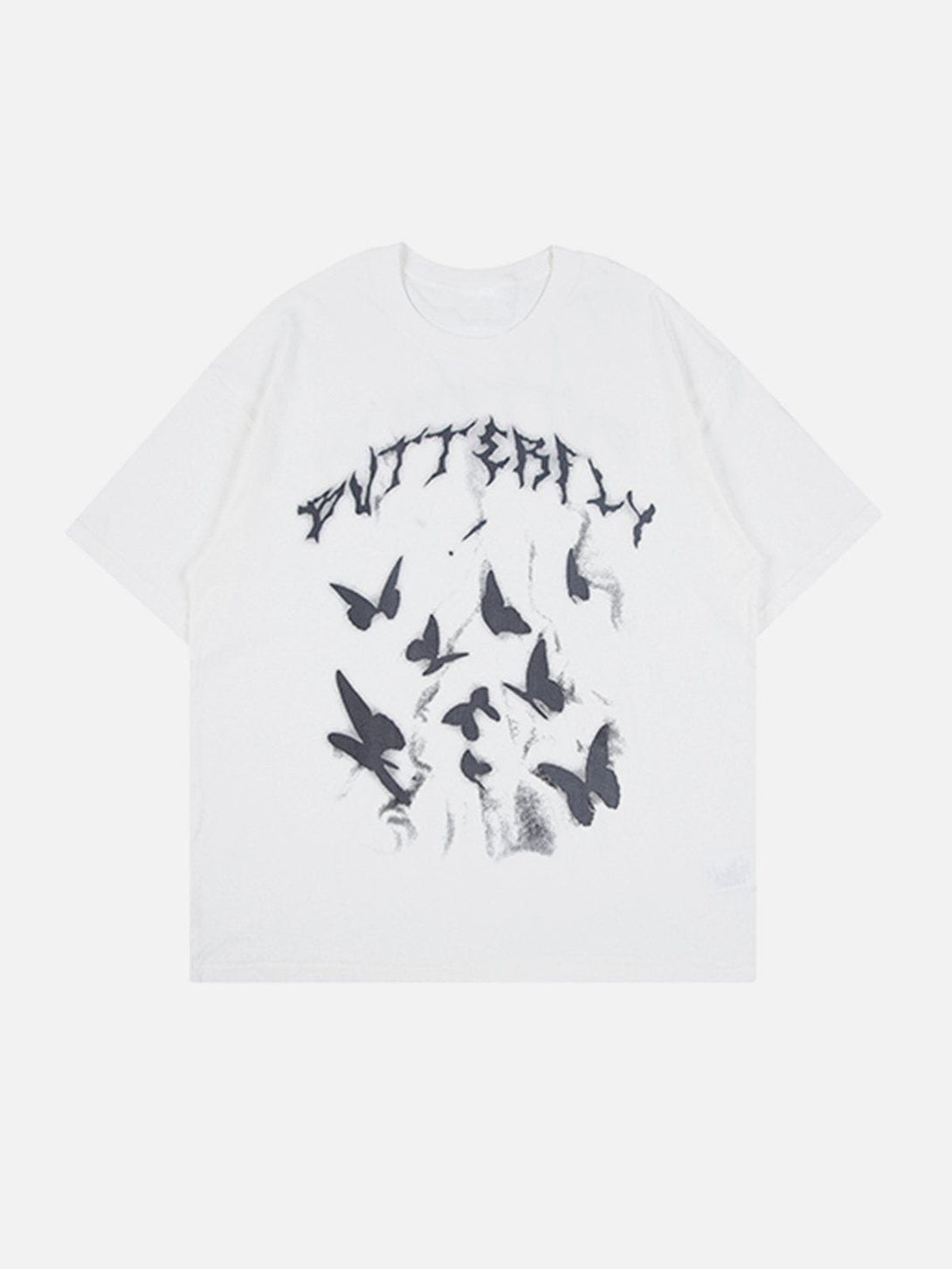 Majesda® - Butterfly Print Tee- Outfit Ideas - Streetwear Fashion - majesda.com