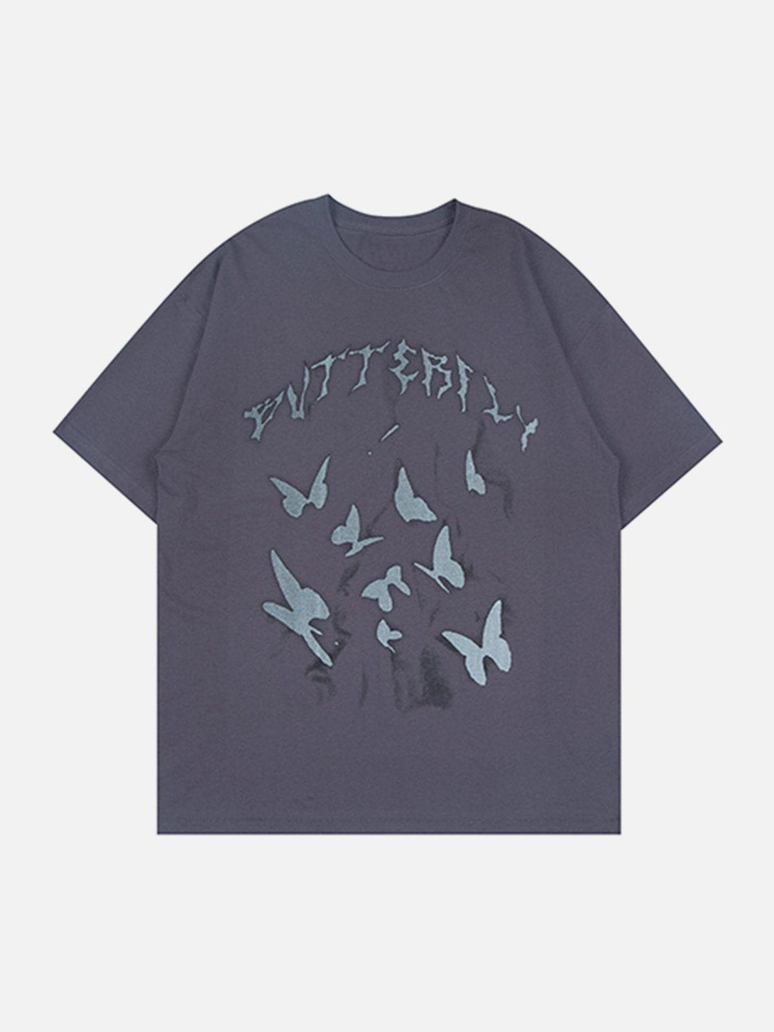 Majesda® - Butterfly Print Tee- Outfit Ideas - Streetwear Fashion - majesda.com