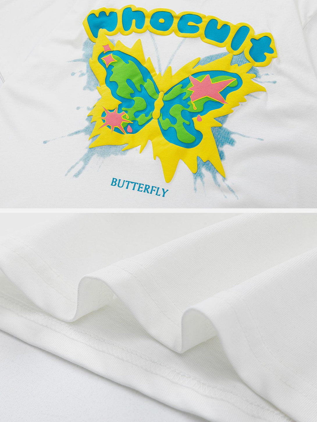 Majesda® - Butterfly Print Tee- Outfit Ideas - Streetwear Fashion - majesda.com