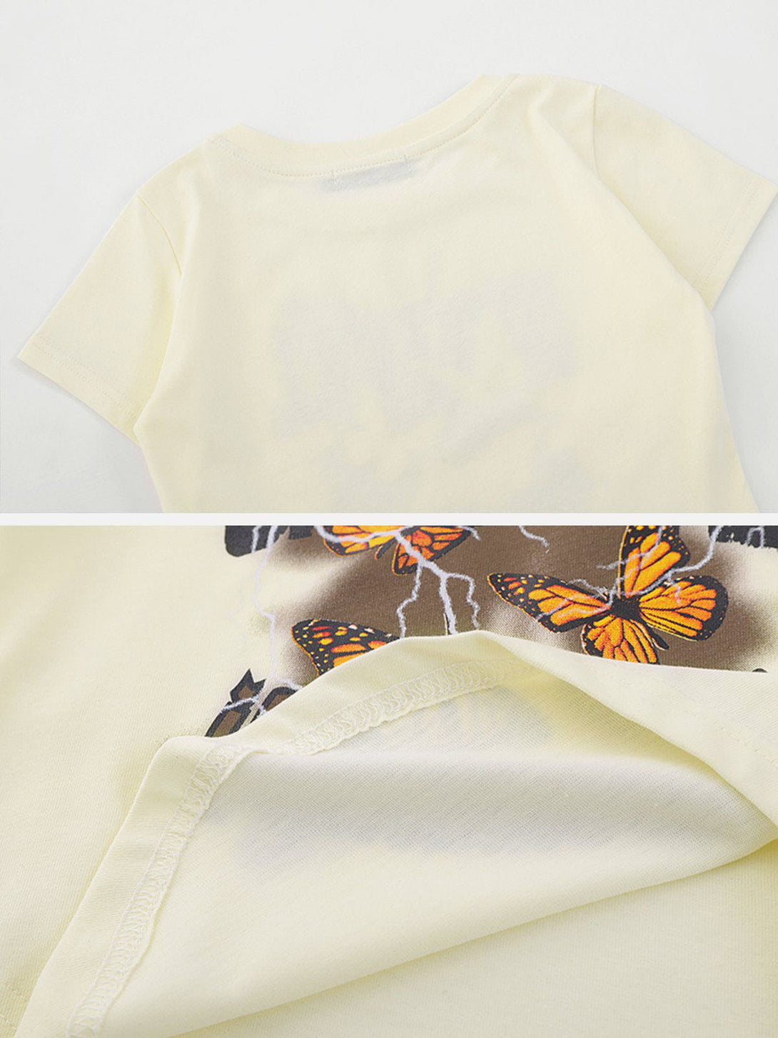 Majesda® - Butterfly Print Tee- Outfit Ideas - Streetwear Fashion - majesda.com