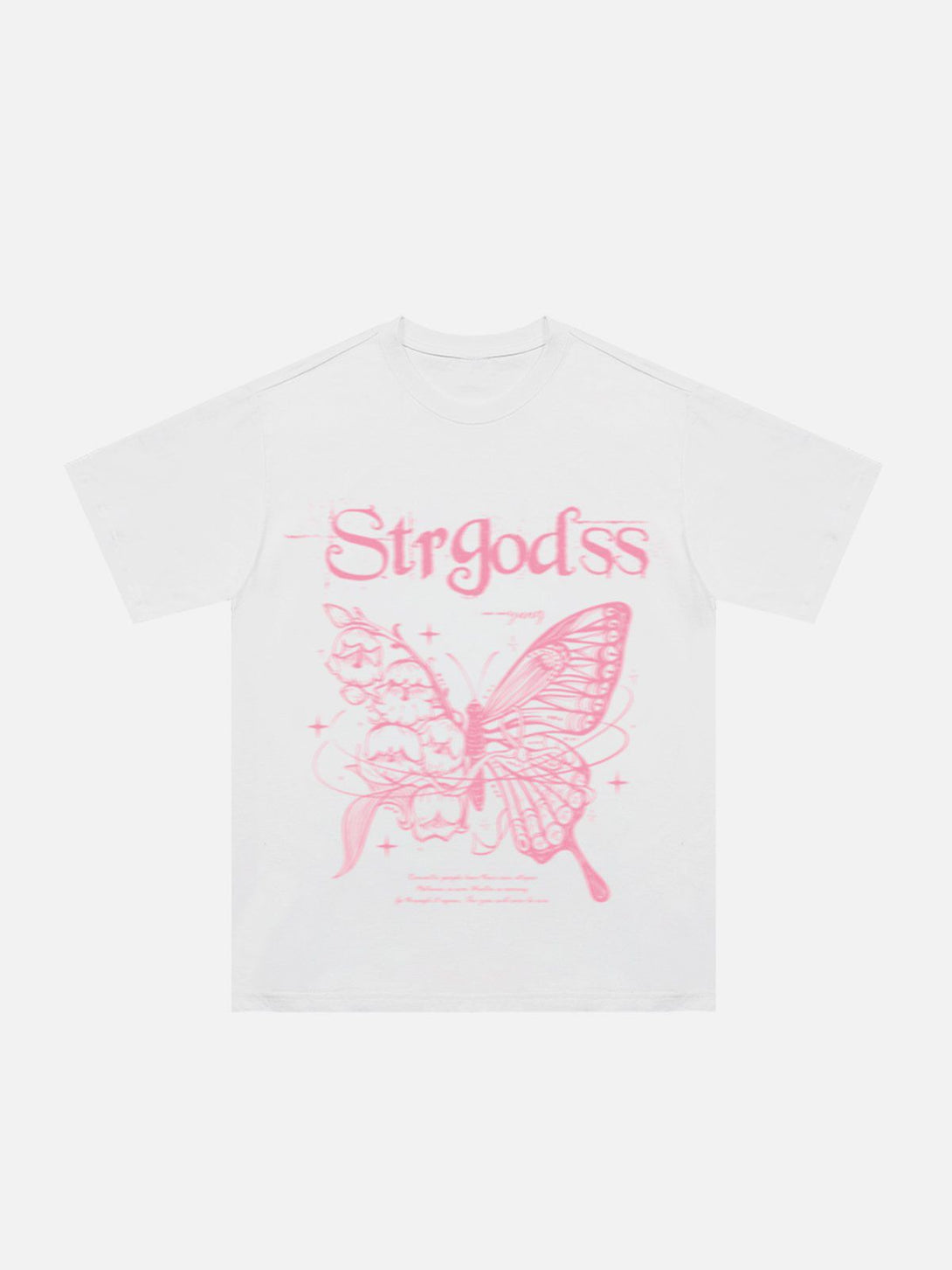 Majesda® - Butterfly Vine Print Tee- Outfit Ideas - Streetwear Fashion - majesda.com