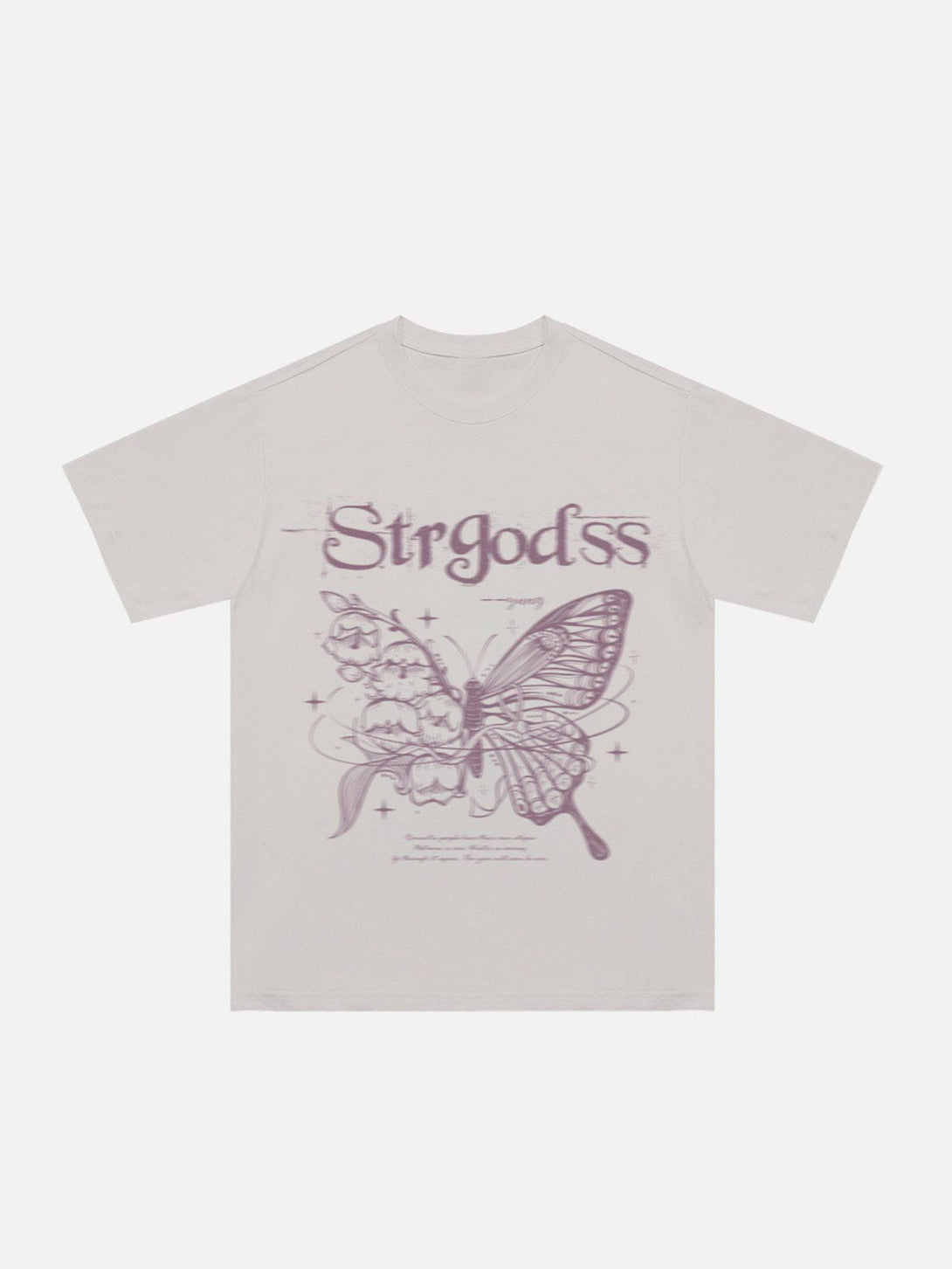 Majesda® - Butterfly Vine Print Tee- Outfit Ideas - Streetwear Fashion - majesda.com