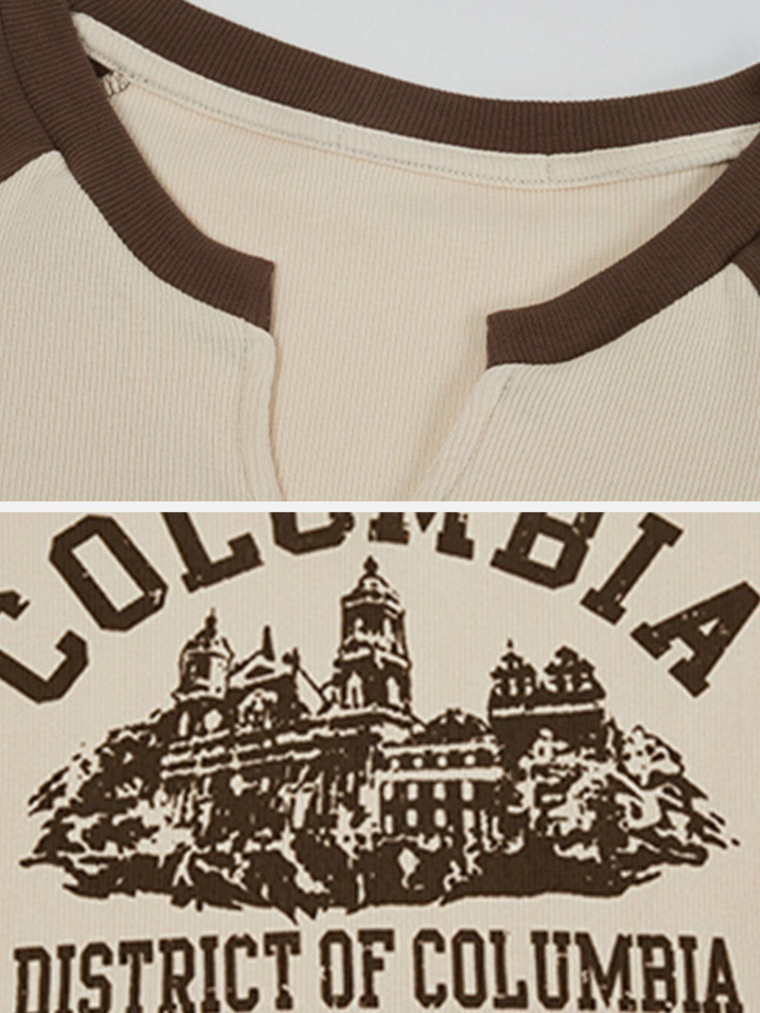 Majesda® - "COLOMBIA" Print Vintage Tee- Outfit Ideas - Streetwear Fashion - majesda.com