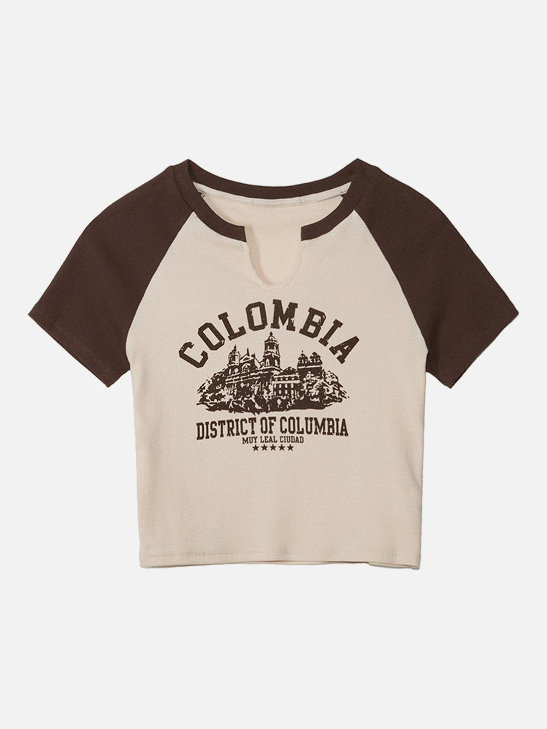 Majesda® - "COLOMBIA" Print Vintage Tee- Outfit Ideas - Streetwear Fashion - majesda.com