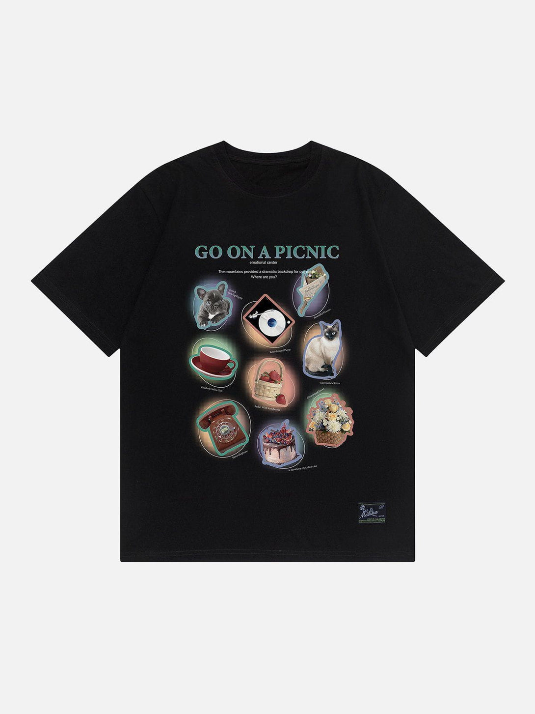 Majesda® - Cakes Print Tee- Outfit Ideas - Streetwear Fashion - majesda.com