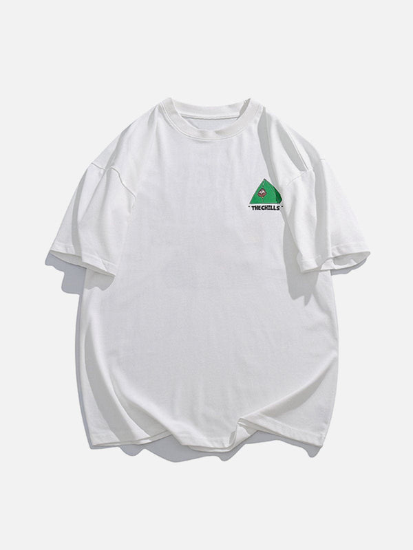 Majesda® - Camping Print Flame Elements Tee- Outfit Ideas - Streetwear Fashion - majesda.com