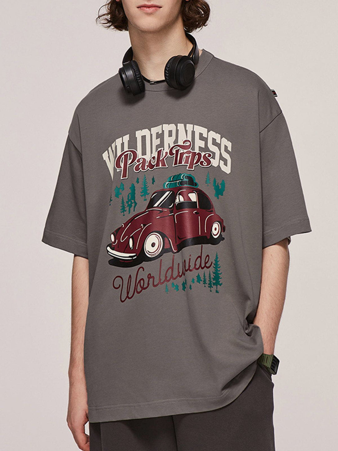 Majesda® - Car Print Tee- Outfit Ideas - Streetwear Fashion - majesda.com