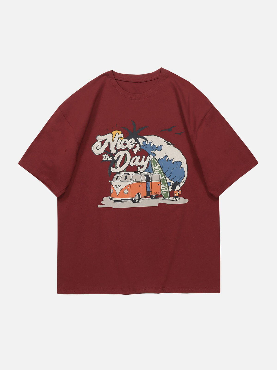 Majesda® - Cartoon Car Print Tee- Outfit Ideas - Streetwear Fashion - majesda.com