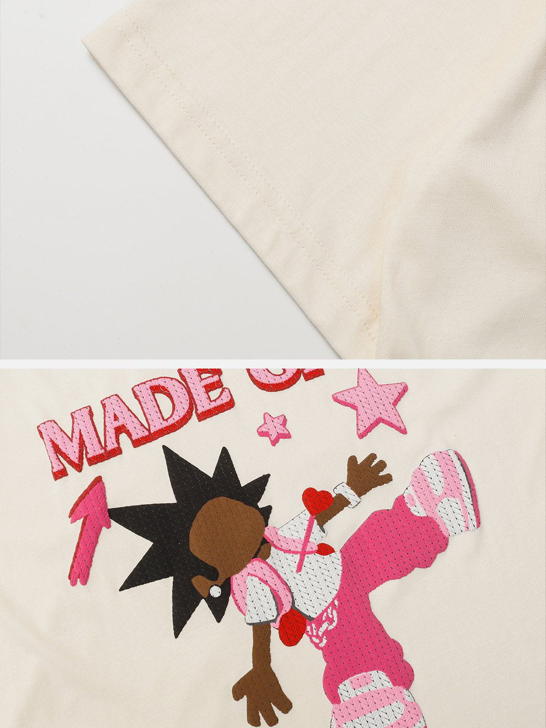 Majesda® - Cartoon Character Print Tee- Outfit Ideas - Streetwear Fashion - majesda.com