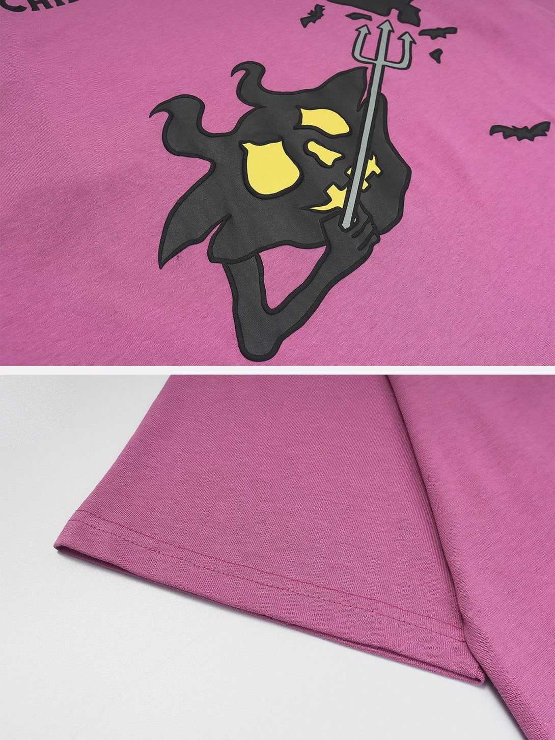 Majesda® - Cartoon Demon Graphic Tee- Outfit Ideas - Streetwear Fashion - majesda.com