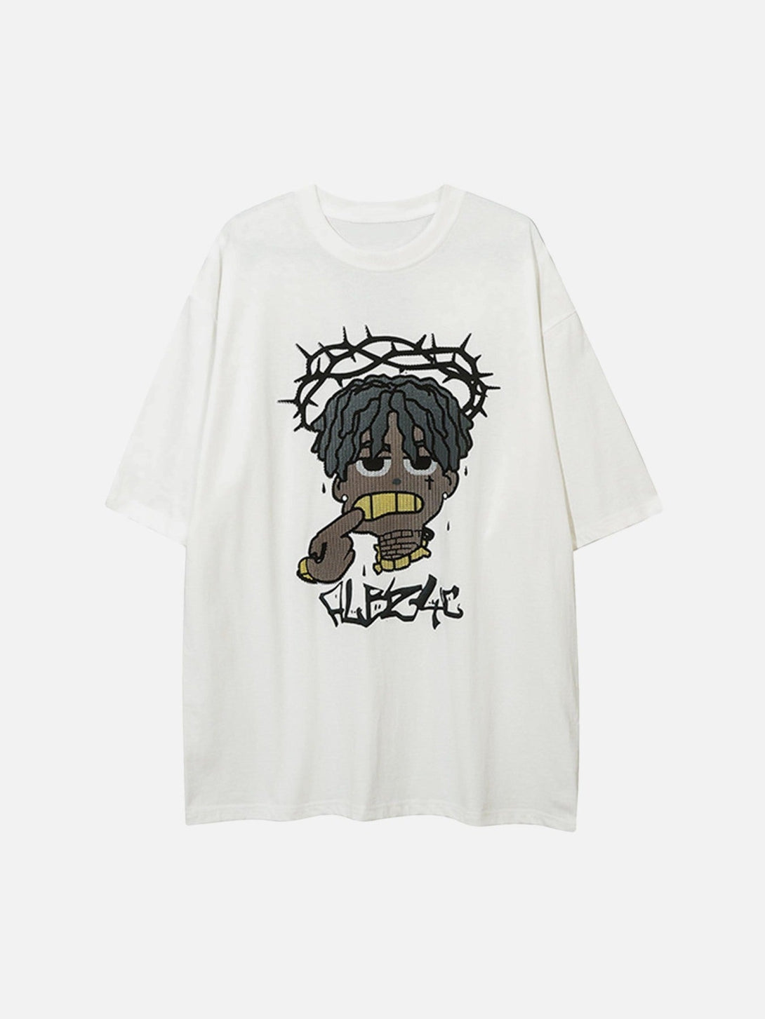 Majesda® - Cartoon Foam Loose T-Shirt- Outfit Ideas - Streetwear Fashion - majesda.com