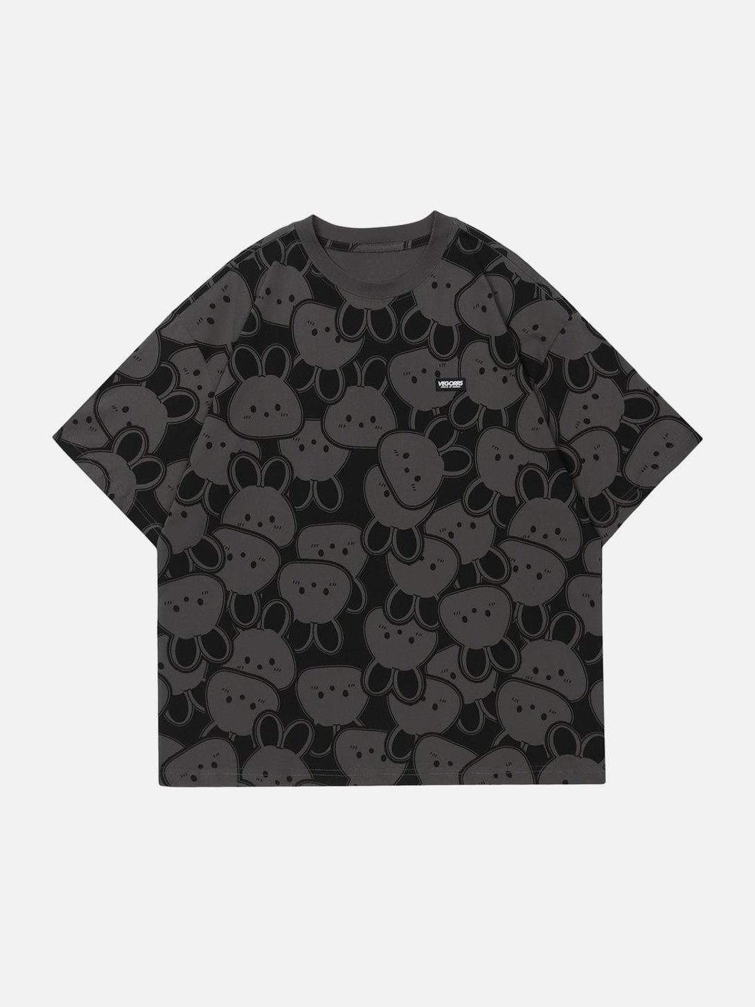 Majesda® - Cartoon Rabbit Print Tee- Outfit Ideas - Streetwear Fashion - majesda.com