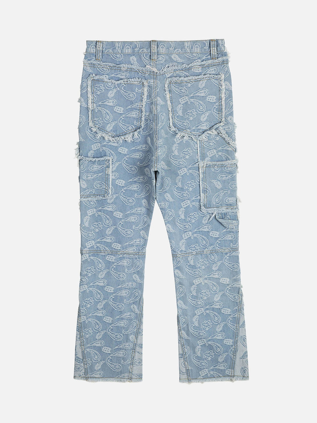 Majesda® - Cashew Flower Cut Jeans- Outfit Ideas - Streetwear Fashion - majesda.com