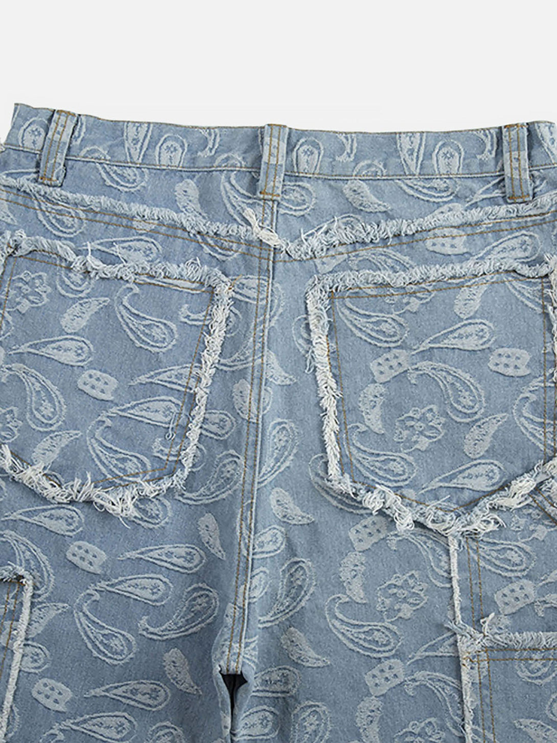 Majesda® - Cashew Flower Cut Jeans- Outfit Ideas - Streetwear Fashion - majesda.com