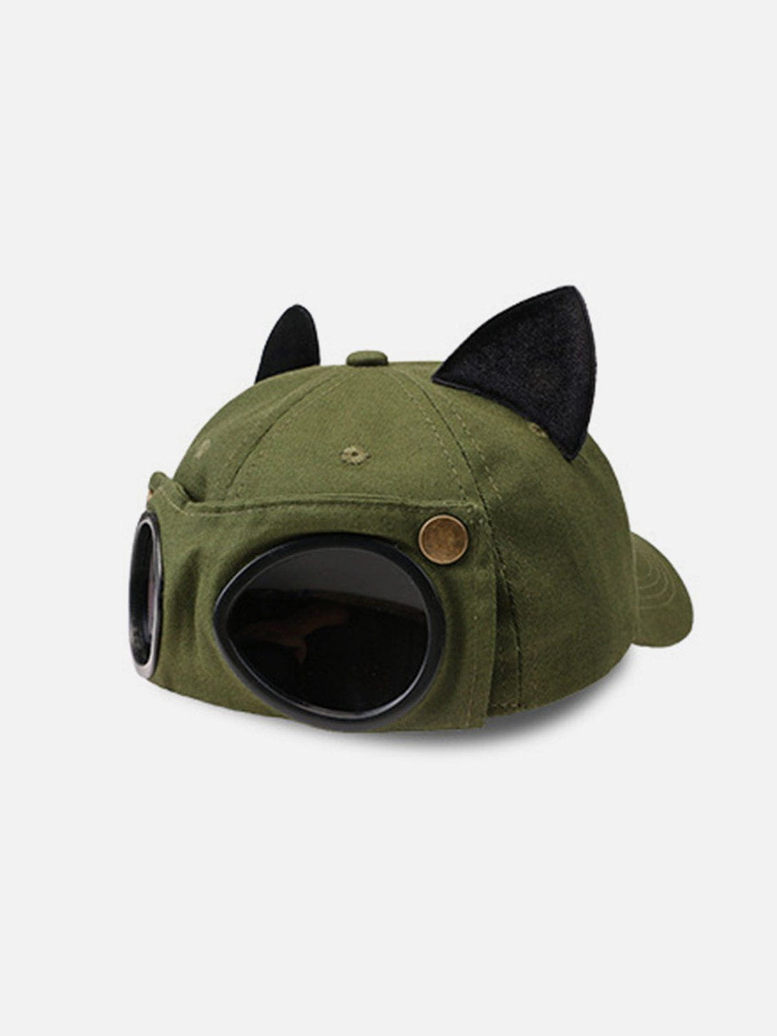 Majesda® - Cat Ears Aviator Glasses Baseball Hat- Outfit Ideas - Streetwear Fashion - majesda.com